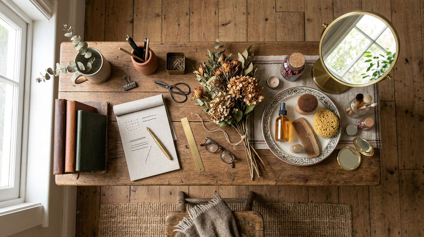 schreibtisch und schminktisch in einem