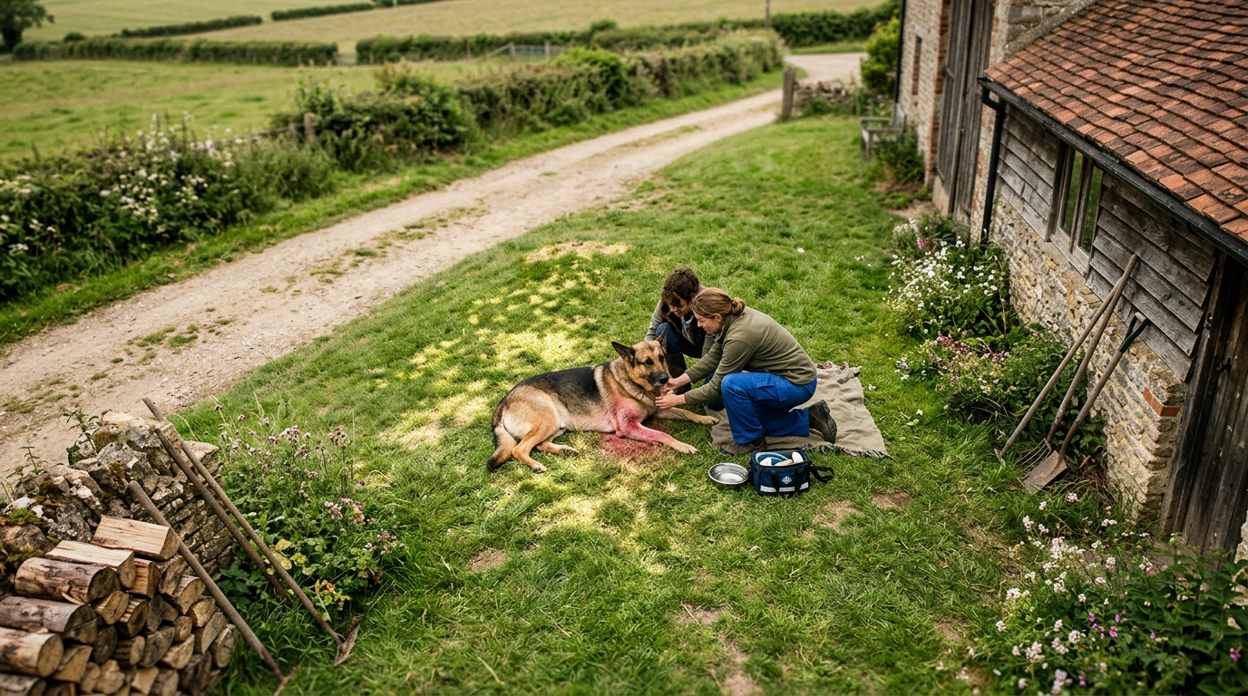 phlegmone hund