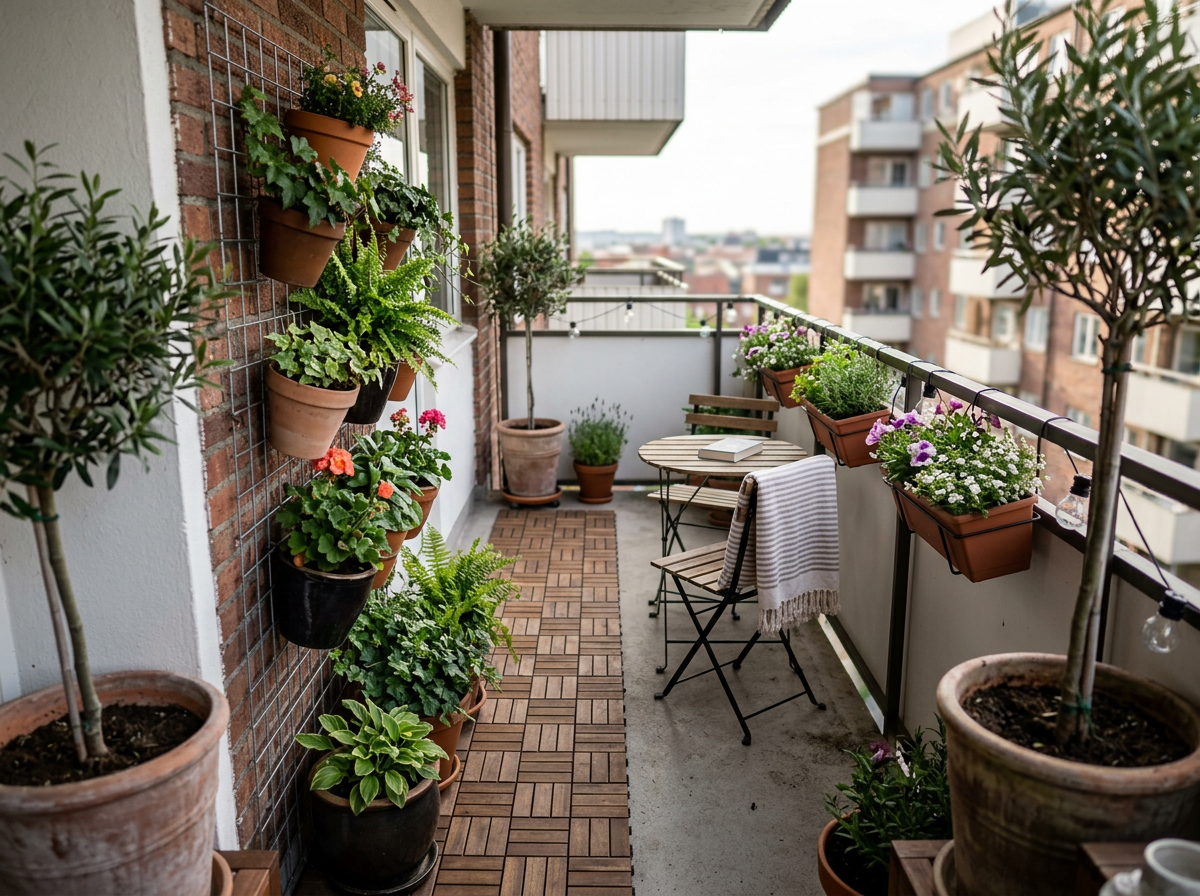 Schlauch Balkon gestalten - schmaler Balkon? Kein Problem!