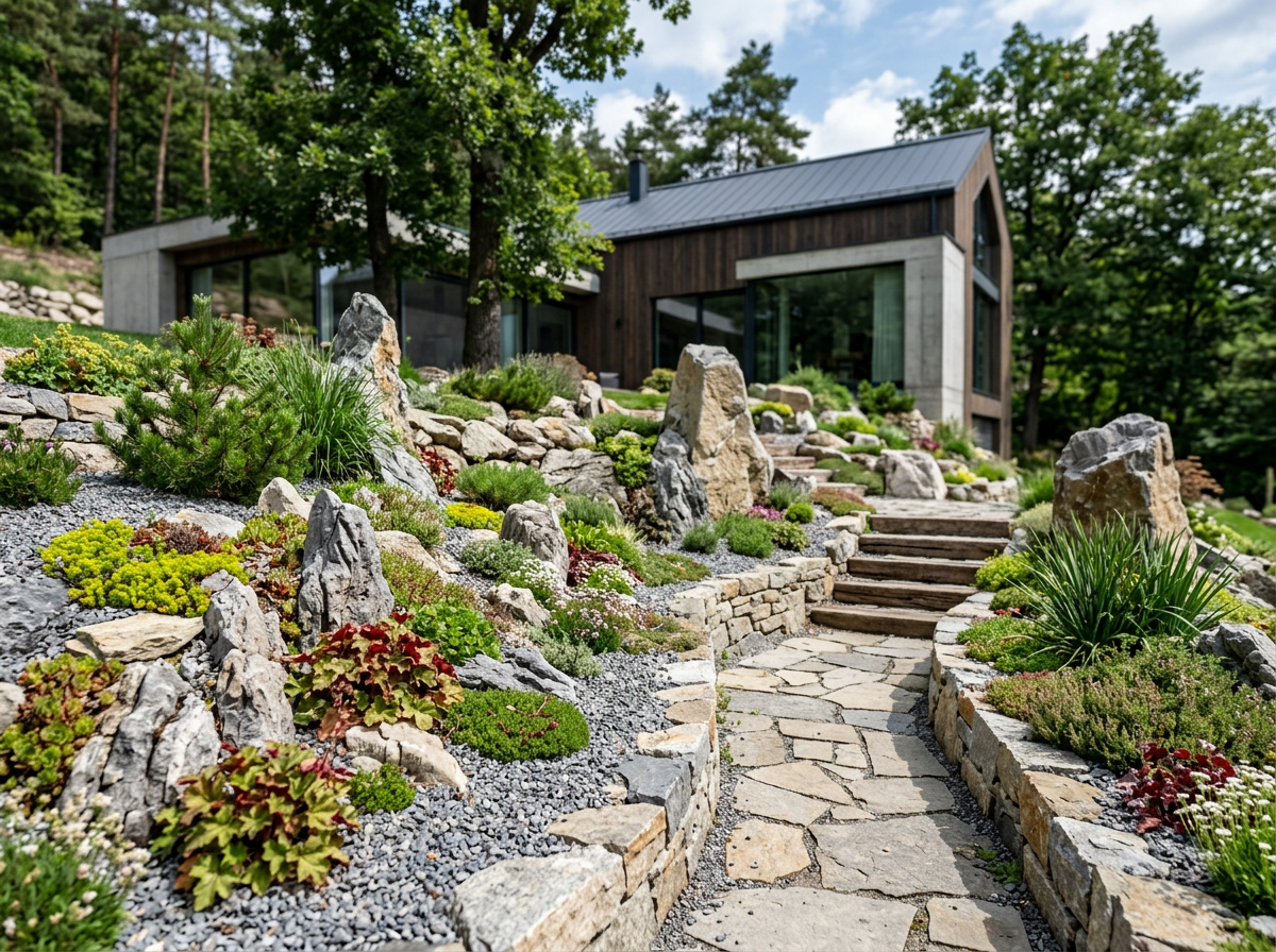 steingarten ideen modern