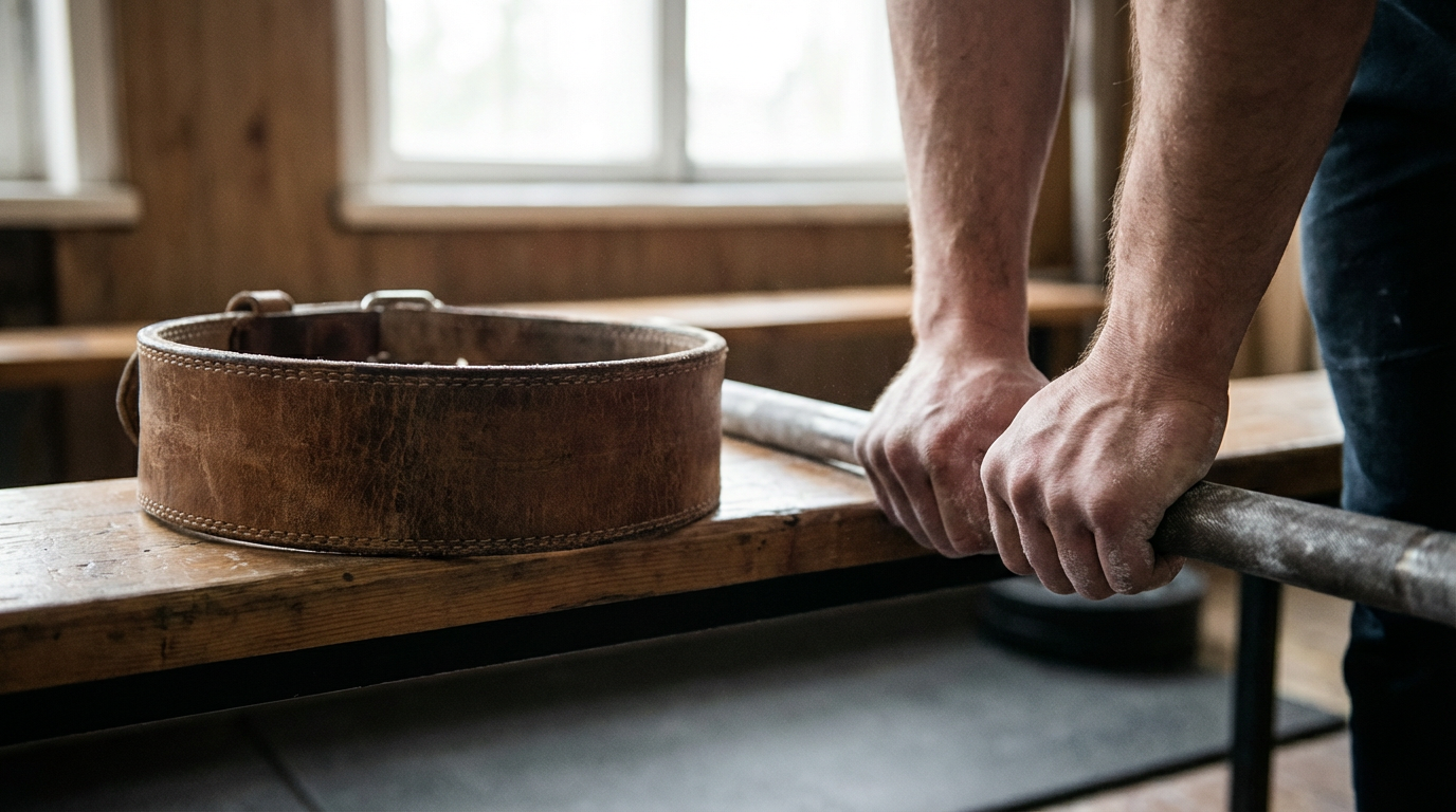 Ein Athlet trainiert nach einem strukturierten Trainingsplan Muskelaufbau im Fitnessstudio