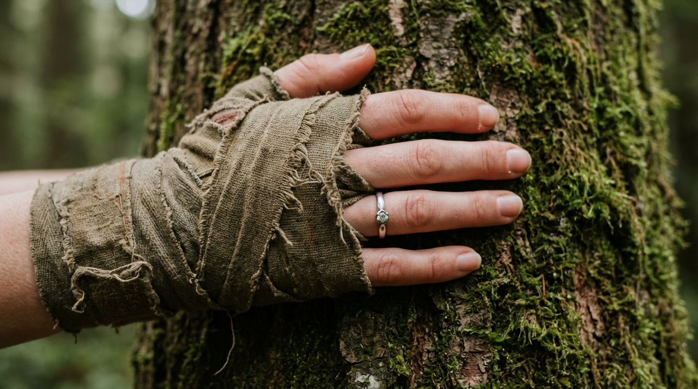 Ein Sportler praktiziert Achtsamkeit Sport durch Atemübungen vor dem Training