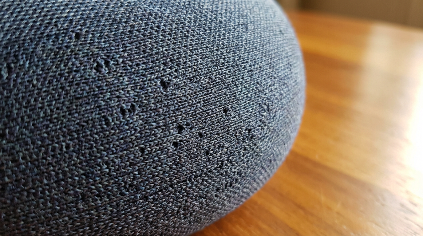 Smarte Lautsprecher in einem modern eingerichteten Wohnzimmer auf einem Sideboard