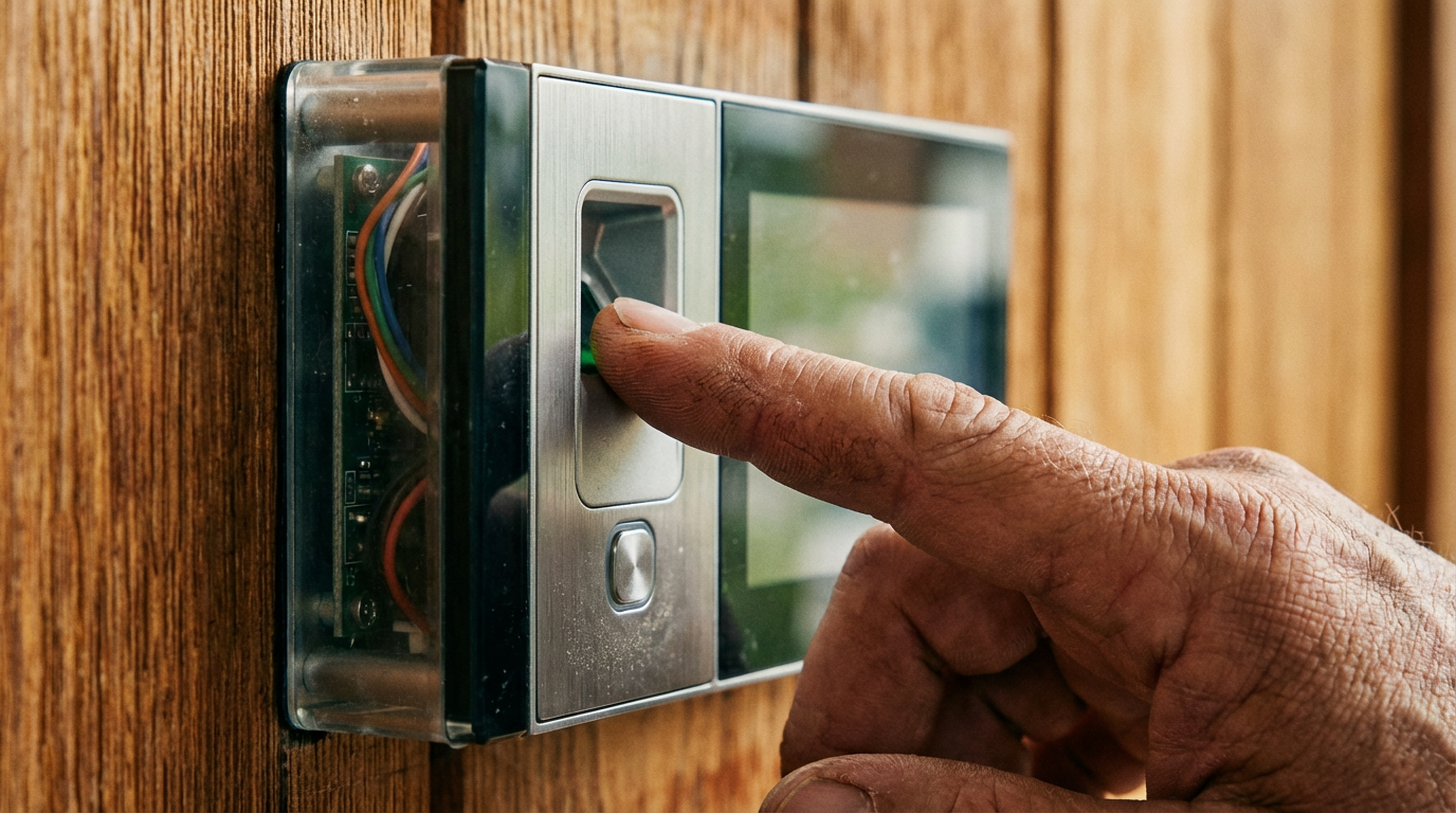 Moderne Smart Home Alarmanlage mit Smartphone Steuerung und Sensoren