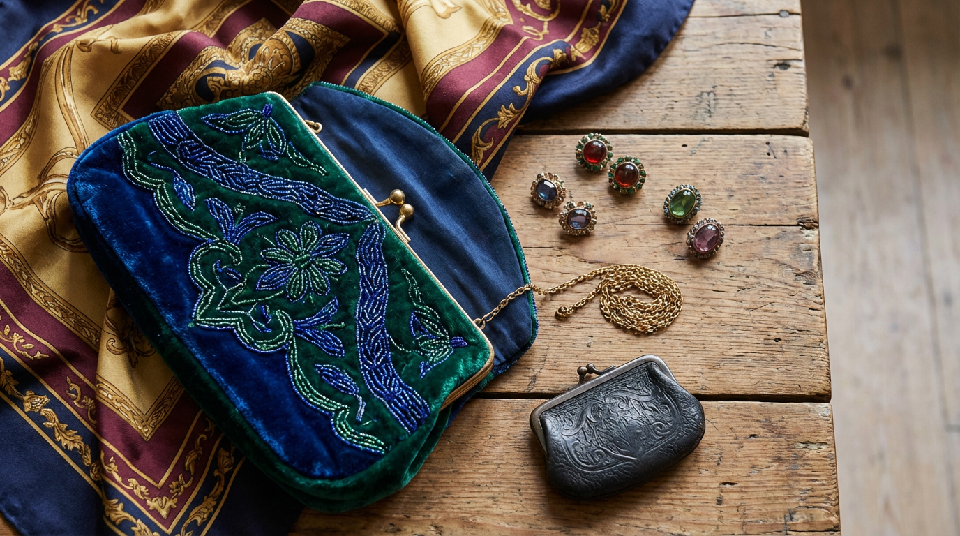 Elegante schwarze Leder-Abendtasche kombinieren mit einem Abendkleid