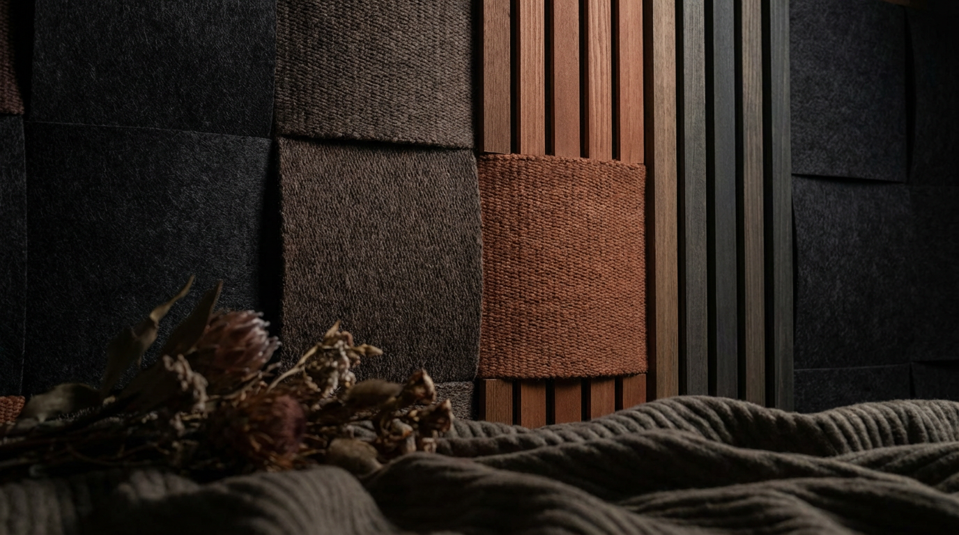 Moderne Wandgestaltung mit Akustikpaneelen zur Raumakustik verbessern