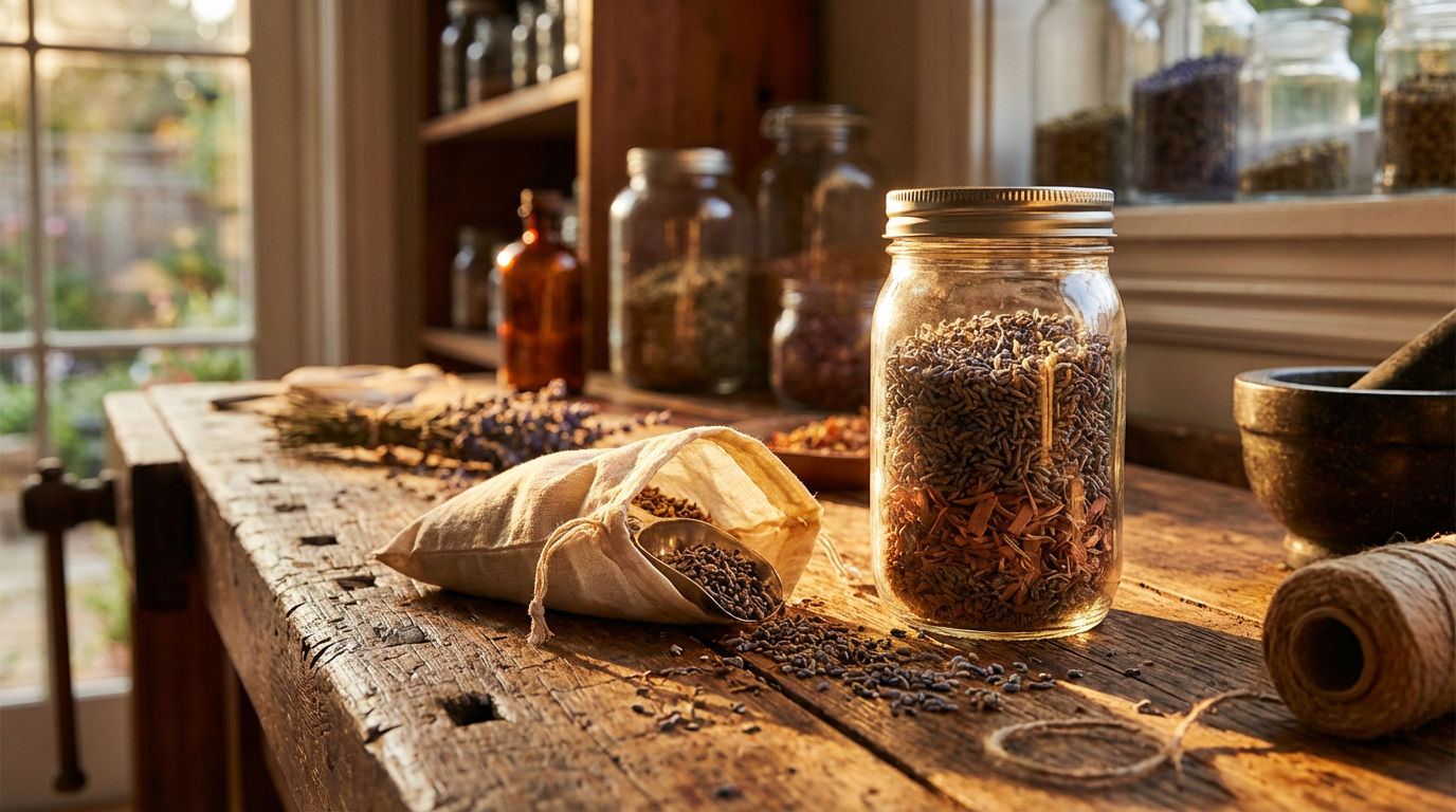 Lebensmittelmotten in einer Vorratsdose mit Mehl bekämpfen
