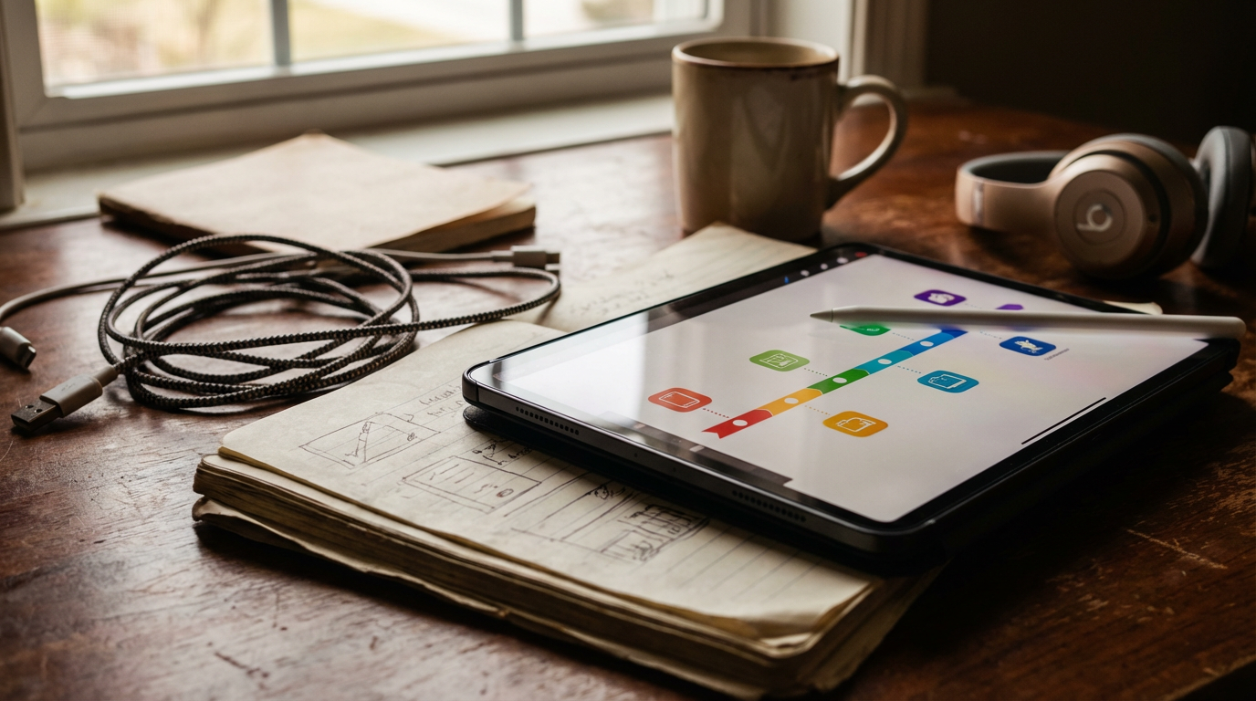 Moderne Lernumgebung mit Tablets und interaktiven Whiteboards zur Unterstützung der digitale transformation bildung