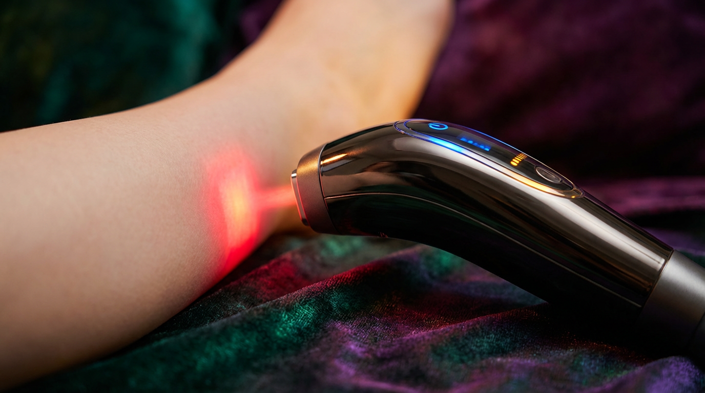 Anwendung einer Creme zur nadellosen Enthaarung auf der Haut