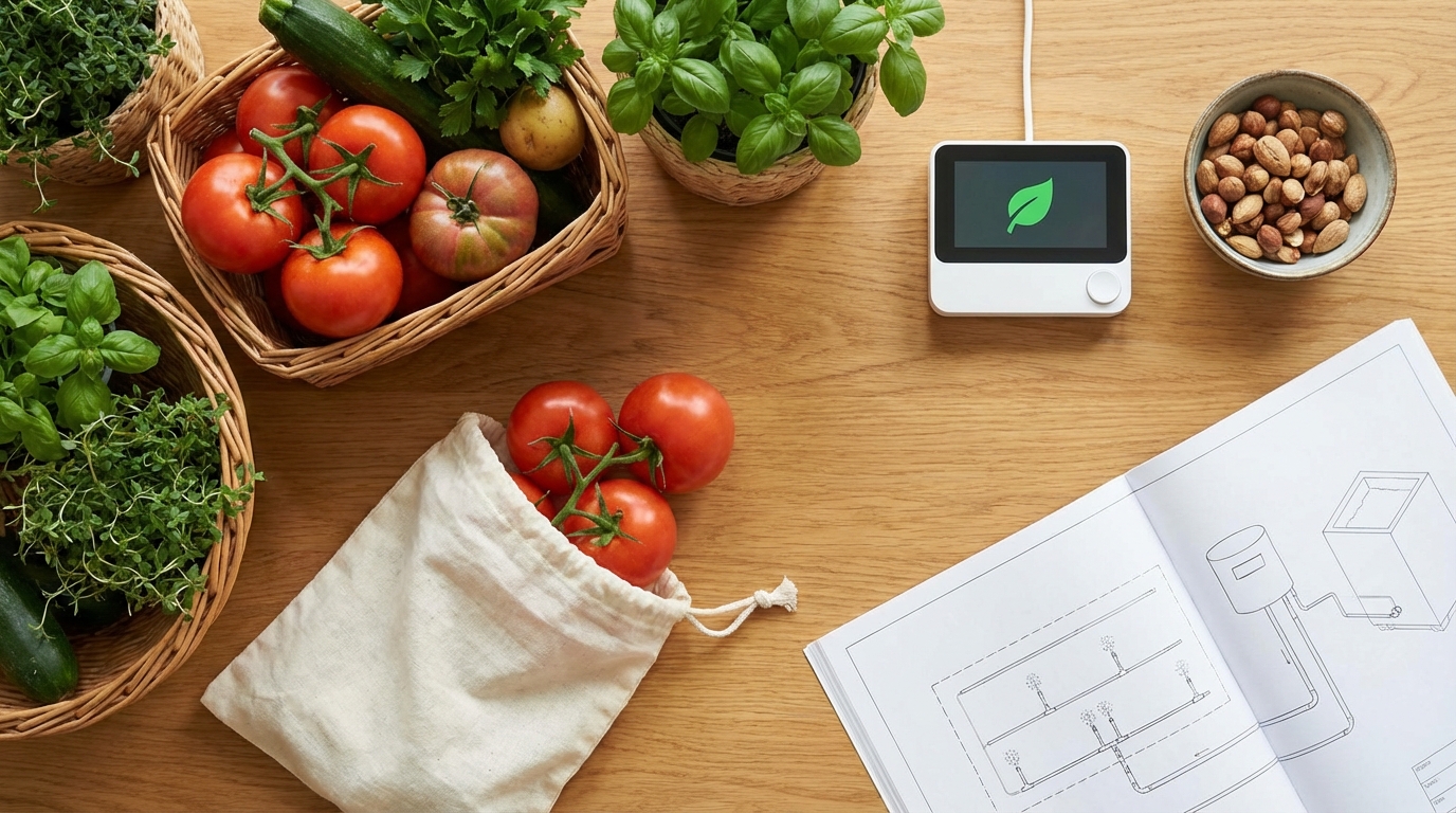 Moderne nachhaltige Gebäudetechnik mit Fokus auf Solarpaneele und Wärmepumpen-Installation