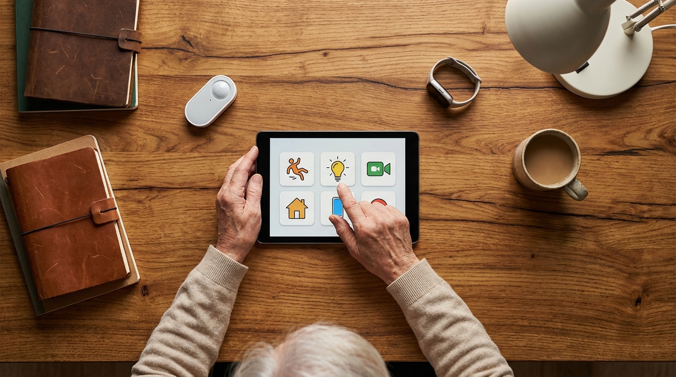 Ein modernes Smart Home für Senioren mit Sprachsteuerung und Sicherheitsfunktionen