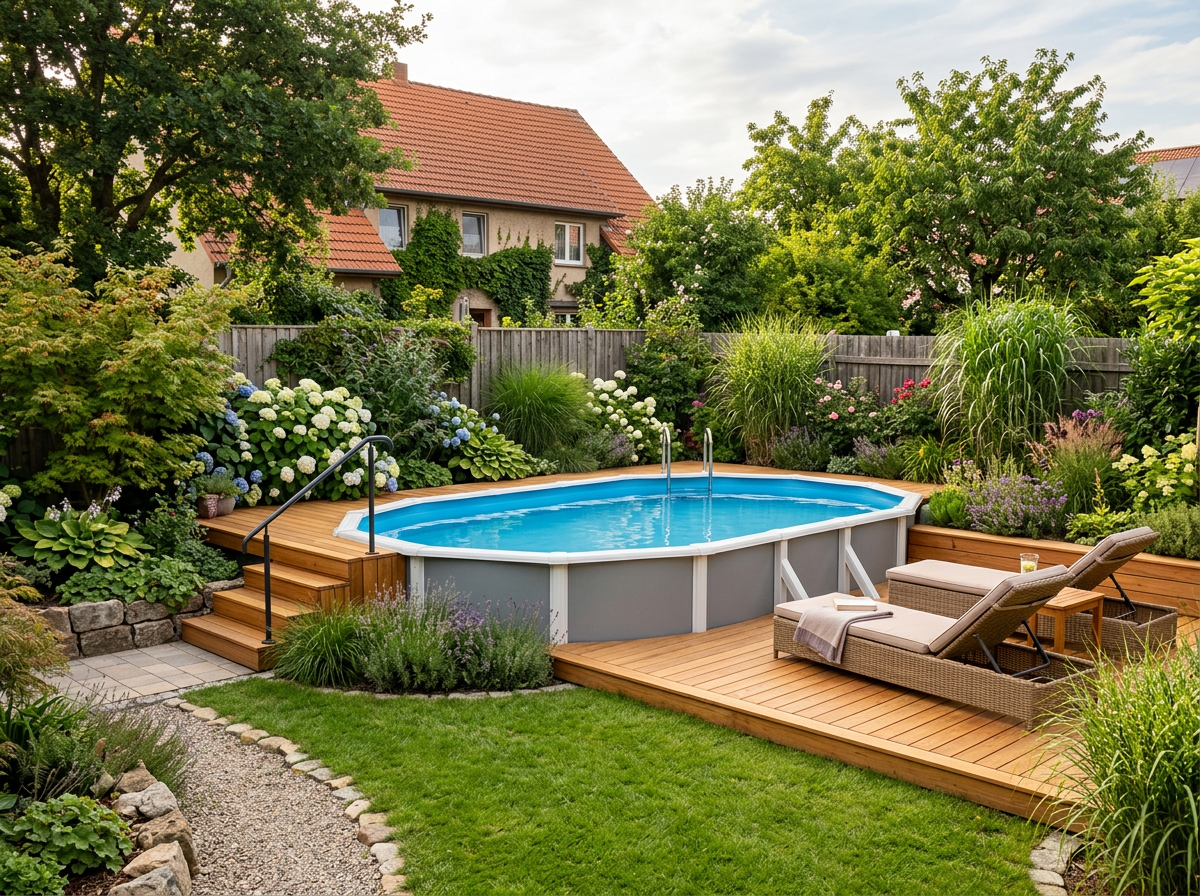 aufstellpool garten ideen – thematisch passendes Beitragsbild