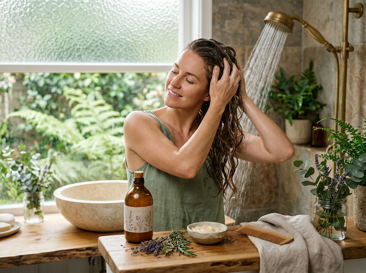 natürliches shampoo ohne chemie – thematisch passendes Beitragsbild