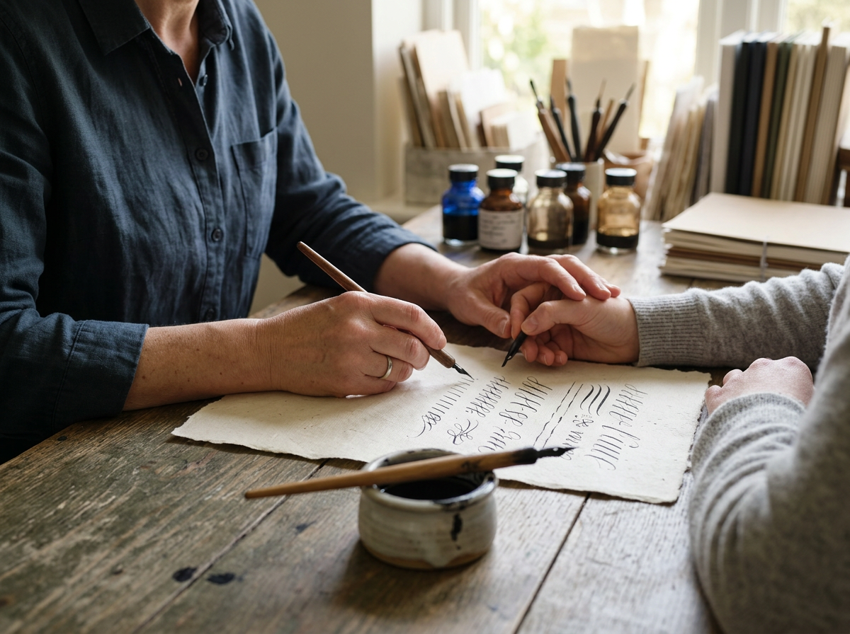 Kalligraphie lernen für Anfänger – thematisch passendes Beitragsbild