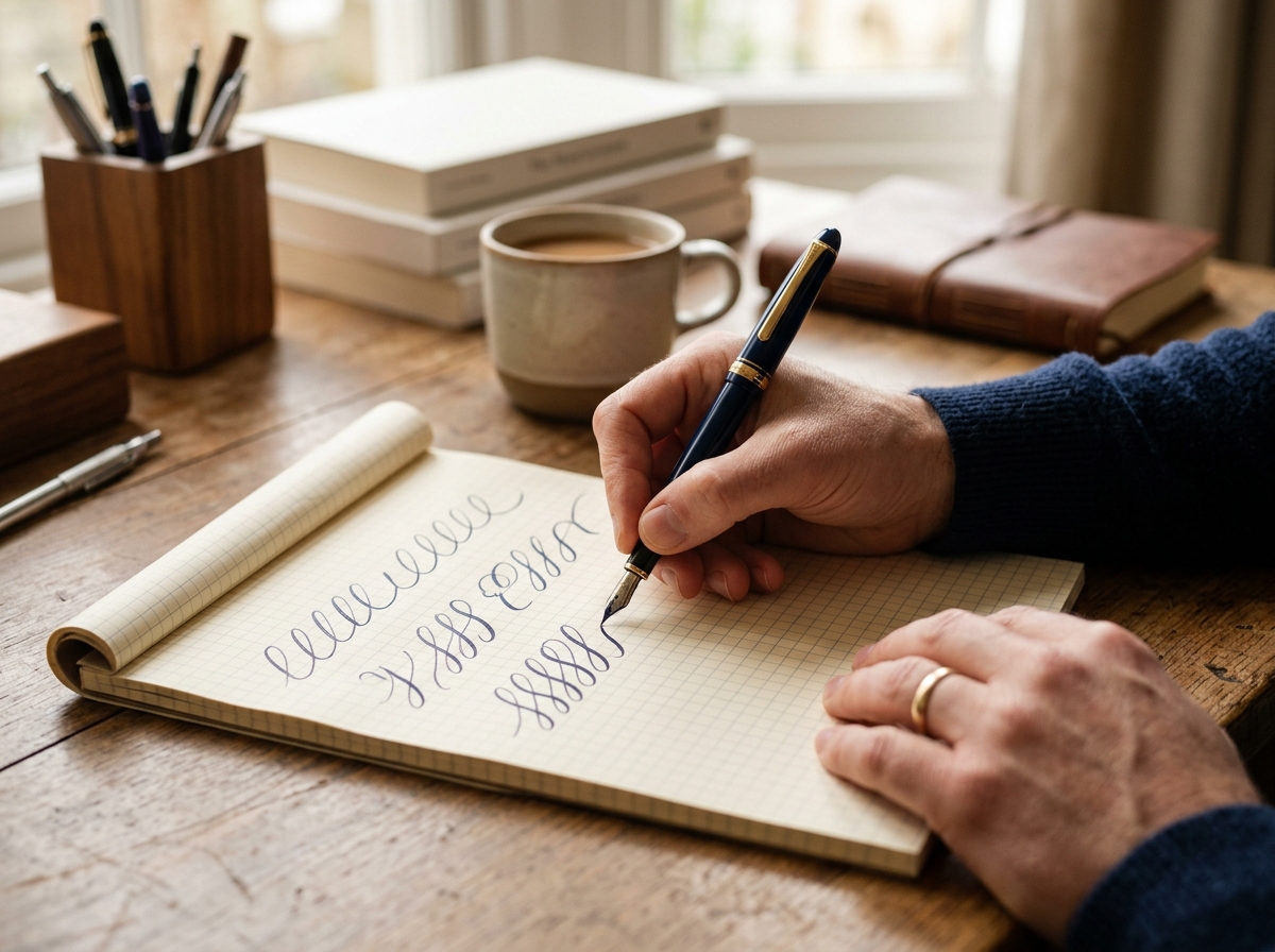 Handschrift verbessern Erwachsene – thematisch passendes Beitragsbild