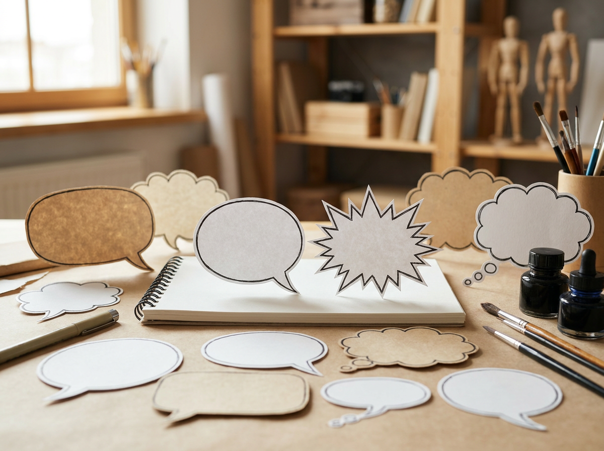 schriftarten für comic sprechblasen – thematisch passendes Beitragsbild