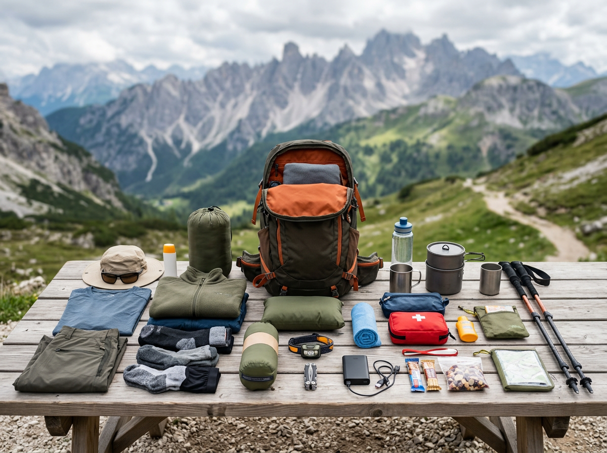 packliste hütte übernachtung – thematisch passendes Beitragsbild