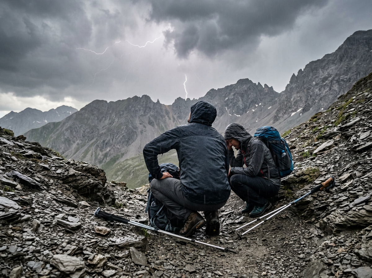 sicherheit beim wandern gewitter – thematisch passendes Beitragsbild
