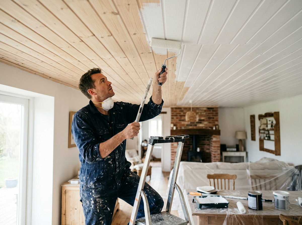 holzdecke weiß streichen – thematisch passendes Beitragsbild