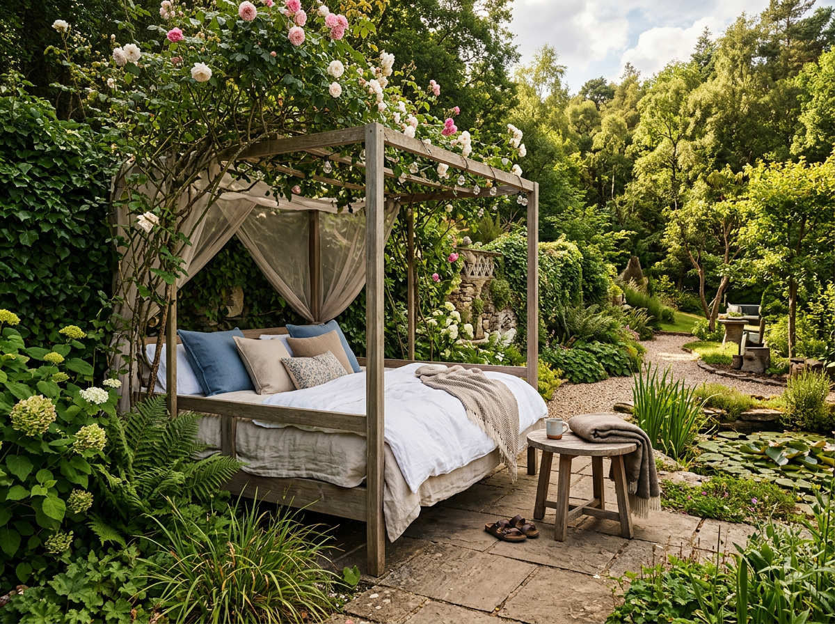 Outdoor Bett: Garten-Oase clever gestalten