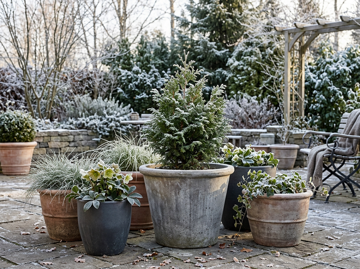 Große Pflanzkübel: Winterhart und ästhetisch durch die kalte Jahreszeit